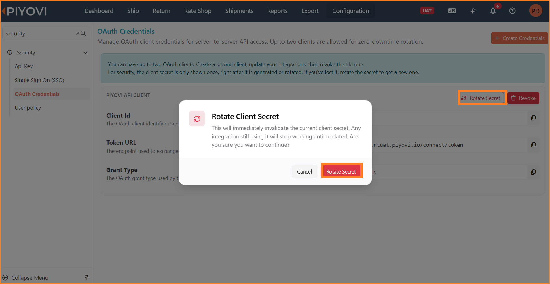 Rotate Client Secret confirmation dialog.png