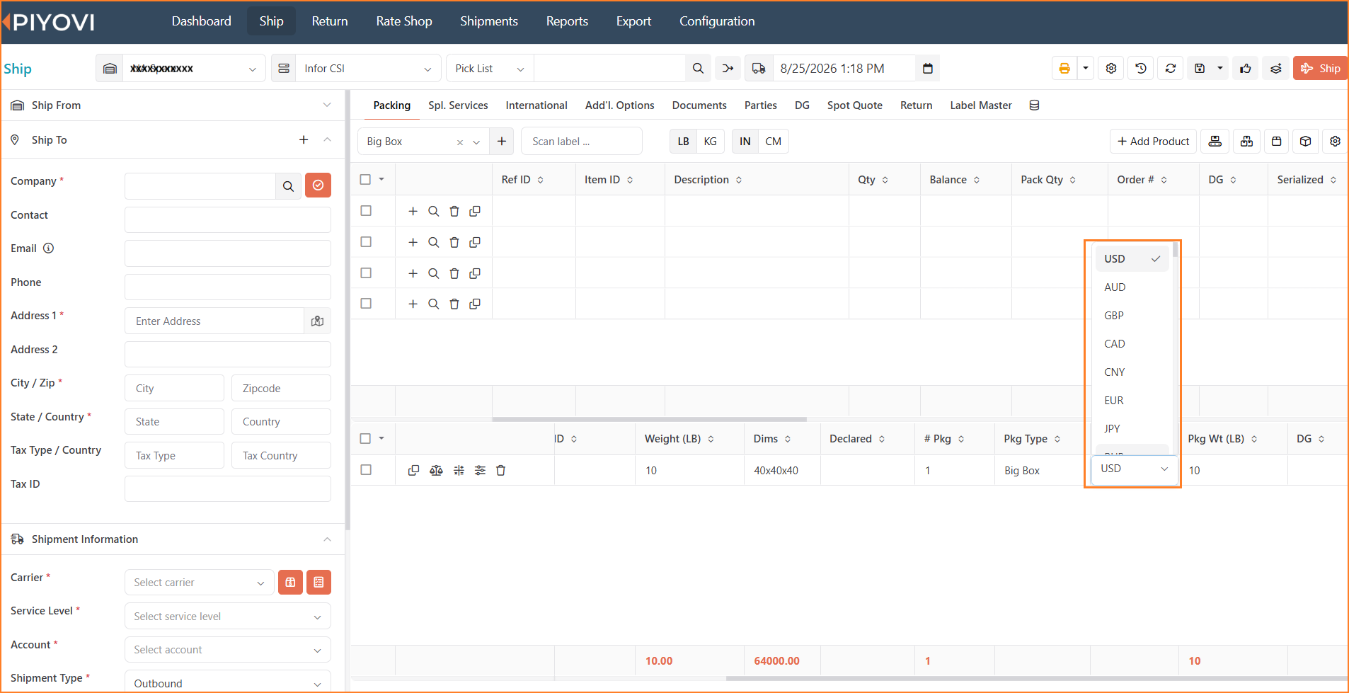 Declared Currency dropdown open with currency options.png